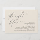 Invitation La veille, Soirée de répétition Mariage (Devant)