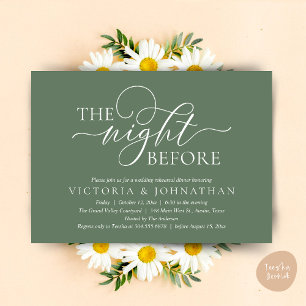 Invitation La veille, Soirée de répétition Mariage