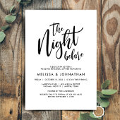 Invitation La veille, Soirée de répétition Mariage