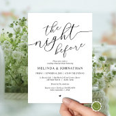 Invitation La veille, Soirée de répétition Mariage