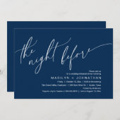 Invitation La veille, Soirée de répétition Mariage (Devant / Derrière)