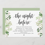 Invitation La veille, verdure, dîner de répétition (Devant / Derrière)