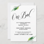 Invitation La verdure a repoussé le Mariage "Notre mauvais" F (Devant)