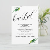 Invitation La verdure a repoussé le Mariage "Notre mauvais" F (Debout devant)