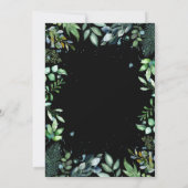 Invitation La verdure | Bois | Mariage d'aquarelle moderne (Dos)