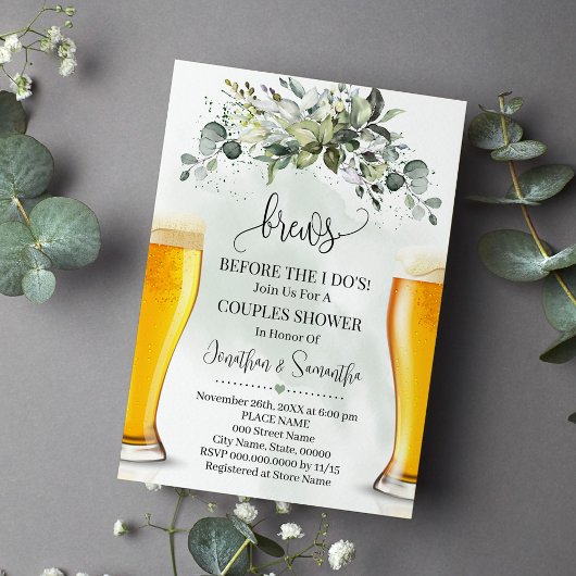 Invitation La verdure brasse avant de faire Couples Douche