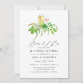 Invitation La Verdure De La Forêt D'Aquarelle Se Déroule Avan (Devant)