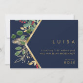 Invitation La verdure de Noël | Proposition d'aide d'urgence  (Dos)