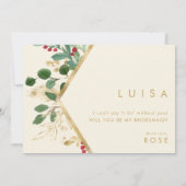 Invitation La verdure de Noël | Proposition d'aide-ménam (Dos)