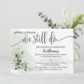 Invitation La verdure des eucalyptus, nous faisons encore ann (Debout devant)