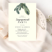 Invitation La verdure d'hiver | Ivory Engagement Party