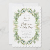 Invitation La verdure d'hiver sirotent et voient l'invitation (Devant)