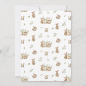 Invitation La verdure du lapin de printemps | Baby shower par (Dos)