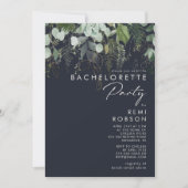 Invitation La verdure et la feuille d'or | Bachelorette de la (Devant)