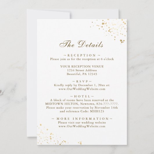 Invitation La verdure forestière tout en un Mariage chrétien (Dos)