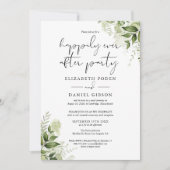 Invitation La verdure joyeuse à jamais après les voeux du Mar (Devant)