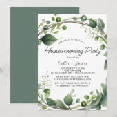 Invitation La verdure luxuriante et la fête de l'eucalyptus (Devant / Derrière)