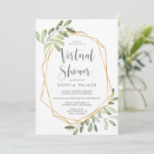 Invitation La verdure naturelle | Bridal ou Baby shower virtu (Debout devant)