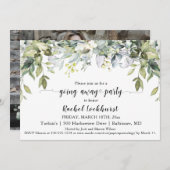 Invitation La verdure s'arrête Envoyer la photo de la fête d' (Devant / Derrière)