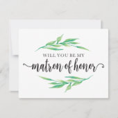 Invitation La verdure serez-vous ma demoiselle d'honneur (Devant)