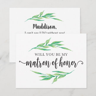 Invitation La verdure serez-vous ma demoiselle d'honneur