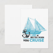 Invitation la vie de croisière est meilleure lorsque vous cro (Devant / Derrière)