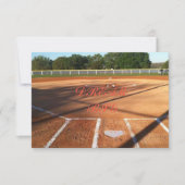 Invitation La vie du softball (Devant)