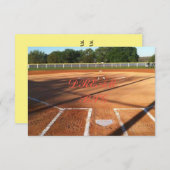 Invitation La vie du softball (Devant / Derrière)