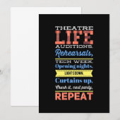 Invitation La vie du théâtre en boucle (Devant / Derrière)