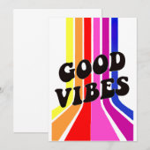 Invitation La vie est belle. Belles vibrations (Devant / Derrière)