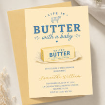 La Vie Est Beurre Avec Une Baby Shower Bébé Jaune