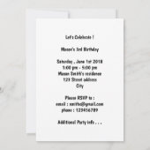 Invitation La vie est courte, manger le gâteau - Black Lab (Dos)