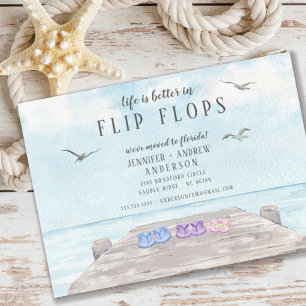 Invitation La Vie Est Meilleure En Flip Flops En Mouvement Fa