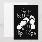 Invitation La Vie Est Meilleure En Tournesol (Devant / Derrière)