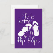 Invitation La Vie Est Meilleure En Tournesol (Devant / Derrière)