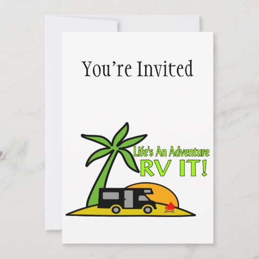 Invitation La vie est une aventure, RV It (Devant)