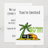 Invitation La vie est une aventure, RV It (Devant / Derrière)