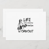 Invitation La vie ne fonctionnera pas tant que vous ne vous e (Devant / Derrière)