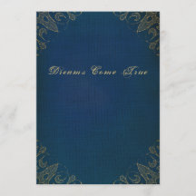 La vieille antiquité bleue a doré la couverture de