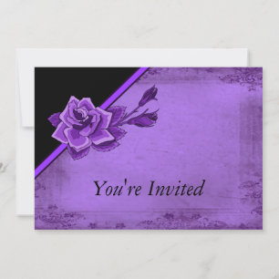 Invitation La vieille mode de la floraison Rose violette