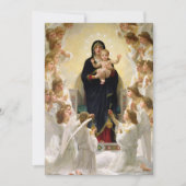 Invitation La Vierge aux anges - William-Adolphe Bouguereau (Devant)