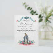 Invitation La Vierge Catholique Marie Peut Couronner L'Événem (Debout devant)