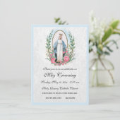 Invitation La Vierge Catholique Marie Peut Couronner L'Événem (Debout devant)