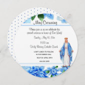 Invitation La Vierge catholique Marie pourrait couronner un é (Devant / Derrière)