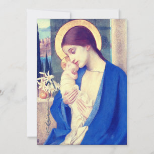 Invitation La Vierge Marie et l'Enfant Jésus grâce de la Rena