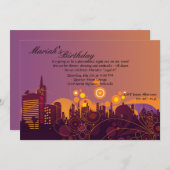 Invitation La ville allume l'invitation (Devant / Derrière)