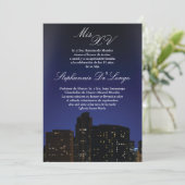 Invitation la ville de 5x7 NY allume l'invitation (Debout devant)