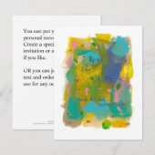 Invitation La vraie vie est désordonnée. (Et ce n'est pas tél (Devant / Derrière)