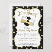 Invitation L'abeille est pour le Baby shower (Devant)