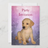 Invitation Labrador Puppy au parc (Devant)
